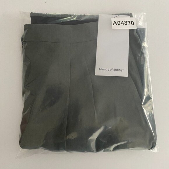 Ministry of Supply Swift Drape Pant Womens 12 Gray Side Zip Ankle Stretch - Picture 11 of 11